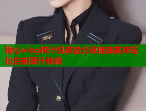 糖心vlog榨汁机体验分享健康美味轻松自制果汁秘籍