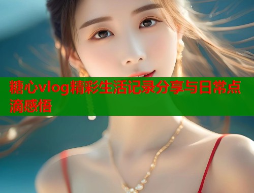 糖心vlog精彩生活记录分享与日常点滴感悟  第2张